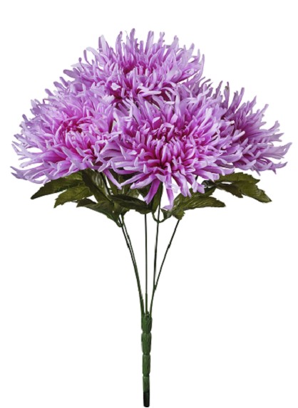 Ramo Uniflora Artificial Malva 46cm