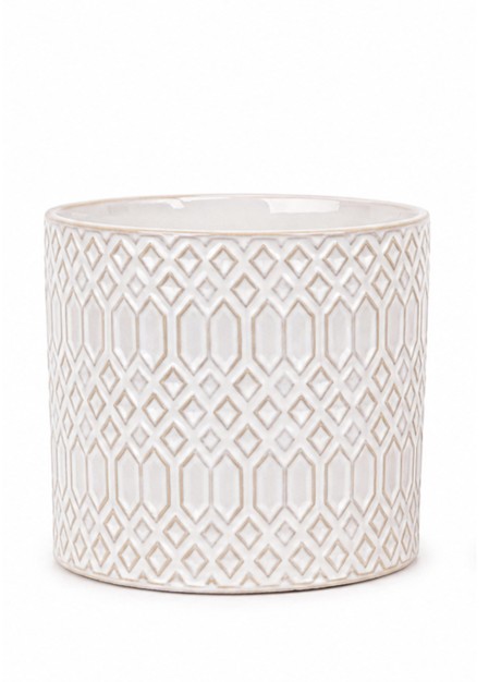 Cubremaceta Alhambra Blanca �15.5x16Hcm