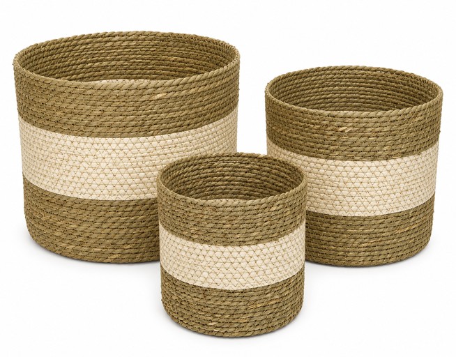 Cesta Maia Crema (Set 3uds)