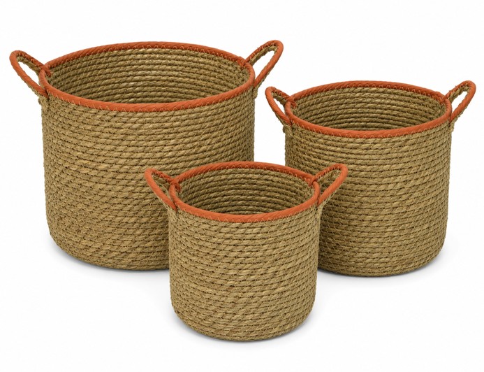 Cesta Eos Naranja (Set 3uds)