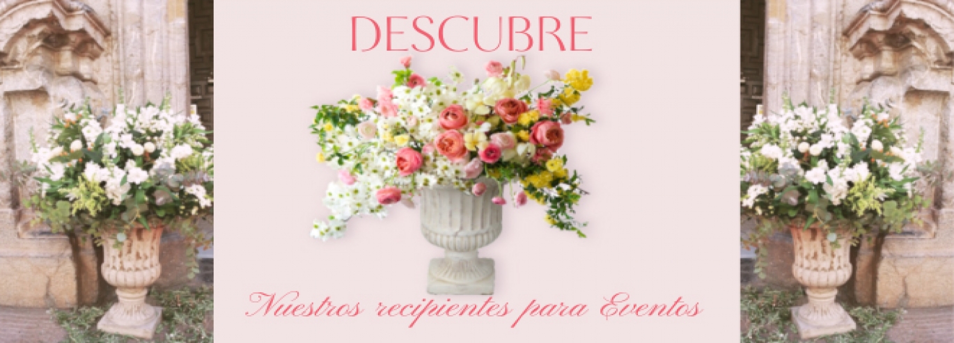 RECIPIENTES COPAS CEMENTO PARA EVENTOS