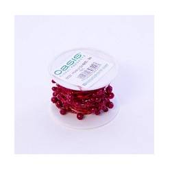 Perlas Alambradas Rojas 8Lm
