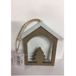 Pick Colgante Casa Arbol 10cm (x6uds)
