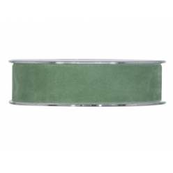 Cinta Doble Velvet Verde Cobalto 25mmx7m