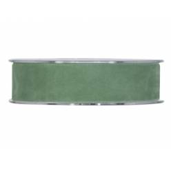 Cinta Doble Velvet Verde Cobalto 25mmx7m