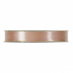 Cinta Satin Borde Metal Marron Claro 15mmx20m