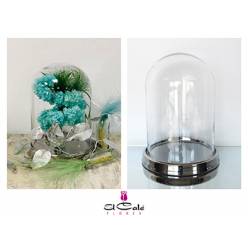 Cupula Premium Base metalizada 24.5x42Hcm