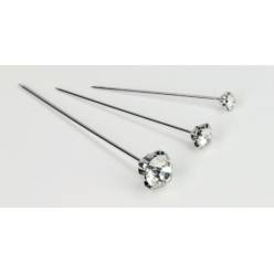 Alfileres Diamante Transp. 8mmx51mm (x60uds)