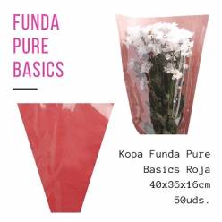 Funda Pure Basics Rojo 36x40Hcm (x50uds)