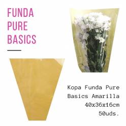 Funda Pure Basics Amarillo 36x40Lcm (x50uds)