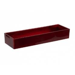 Base Plastico Must Rectangular Rojo 10,5Ax32Lx5Hcm