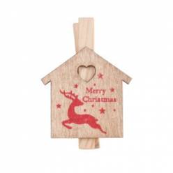 Pinza De Navidad Home Sweet Home 5cm (x10uds)
