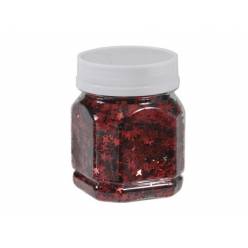 Bote Estrellas Glitter Rojo 80g