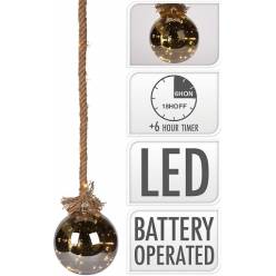 Cuerda Bola Cristal Gris 20cmx1m (29 Leds)