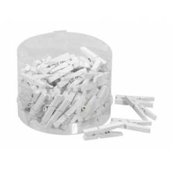 Pinzas Madera Blanca 3cm (x72uds)