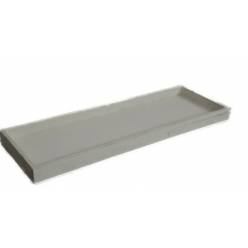 Bandeja Madera Rectangular Blanca 60Ax20Lx4Hcm