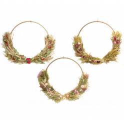 Aro con Flores Secas 62-65cm (3 Modelos Difrentes)