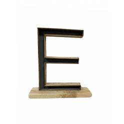 Letra E Classic con Peana 24x26.5Hcm