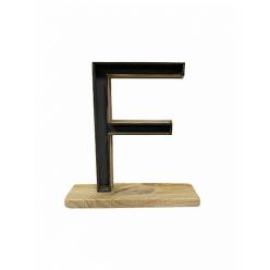 Letra F Classic con Peana 24x26.5Hcm