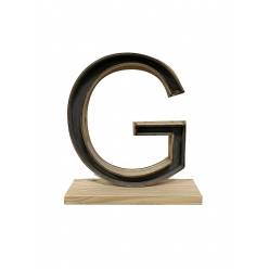 Letra G Classic con Peana 24x26.5Hcm