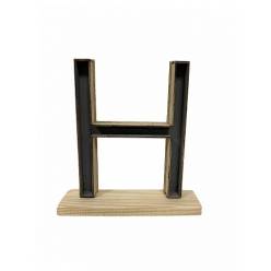 Letra H Classic con Peana 24x26.5Hcm