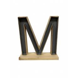Letra M Classic con Peana 24x26.5Hcm