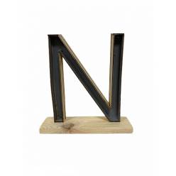 Letra N Classic con Peana 24x26.5Hcm