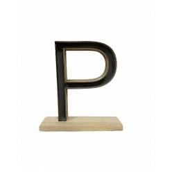 Letra P Classic con Peana 24x26.5Hcm