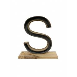 Letra S Classic con Peana 24x26.5Hcm