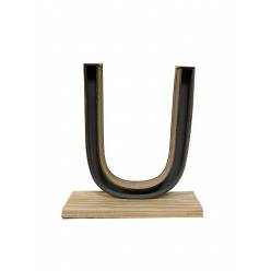 Letra U Classic con Peana 24x26.5Hcm