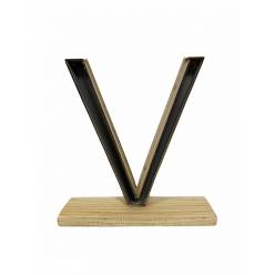 Letra V Classic con Peana 24x26.5Hcm