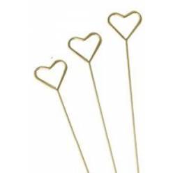 Porta Tarjetas Corazon Oro 1,50Ammx20Hcm (x3uds)
