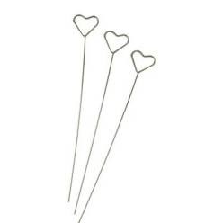 Porta Tarjetas Corazon Plata 1,50Ammx20Hcm (x3uds)
