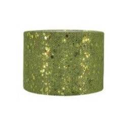 Cinta Tul Brillante Verde 7cmx50m