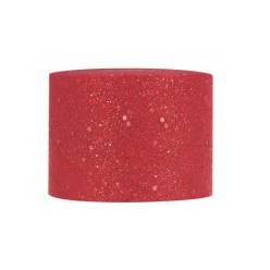 Cinta Tul Brillante Roja 7cmx50m