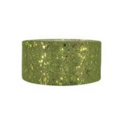 Cinta Tul Brillante Verde 4cmx50m