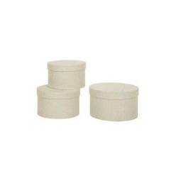 Caja Lyon Beige Pequea (Set 3uds)
