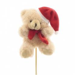 Pick Oso Navidad 10x8Hcm "T10"