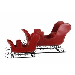 Trineo Santa Rojo (Set 2uds)