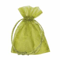 Bolsa Organza Verde 17Ax24Hcm (x10uds)