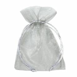 Bolsa Organza Plata 17Ax24Hcm (x10uds)