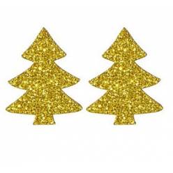 Arbol Madera Adhesivo Oro 2.1Hcm (x12uds)