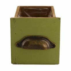 Cajon Asidero Madera Verde 12Ax12Lx12Hcm