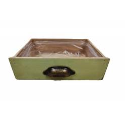 Cajon Asidero Madera Verde 9Ax18Lx8Hcm