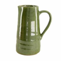 Jarra Atenea Ceramica Verde 14Ax19.5Lx25.5Hcm
