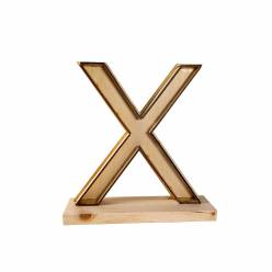Letra X Classic con Peana 24x26.5Hcm