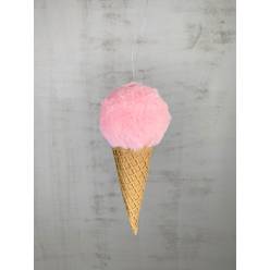 Cucurucho Colgante Rosa 22cm