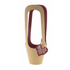Portador de plantas Love Rocks Rojo 12cm (x10uds)