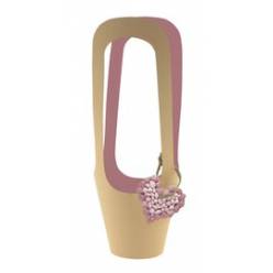 Portador de plantas Love Rocks Rosa 12cm (x10uds)