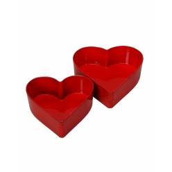 Corazon Plastico Must Rojo (Set 2uds)